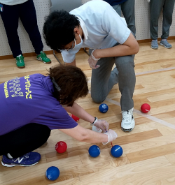 ボッチャ交流会の様子