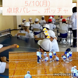 障害者スポーツ講座（卓球バレー・ボッチャ）の様子