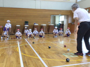 明石市立人丸小学校パラスポーツ体験の様子