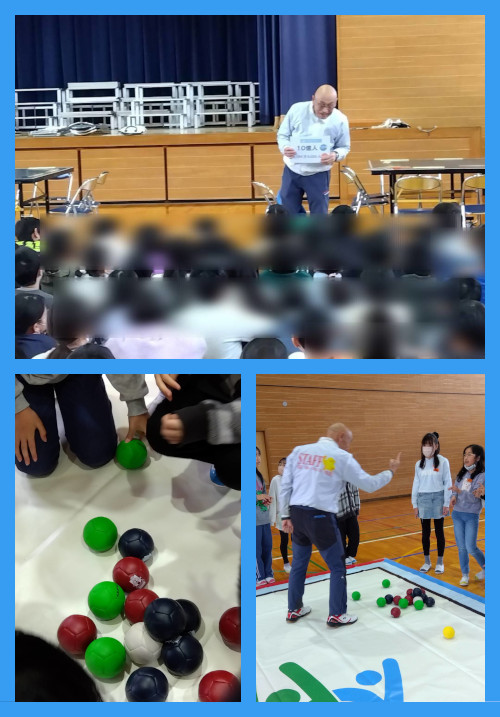 大久保南小学校 出前パラスポーツ体験の様子