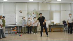 令和5年度　第1回介護予防ボッチャ体験会の様子