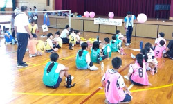 姫路市立莇野小学校でパラスポーツフェスティバルの様子