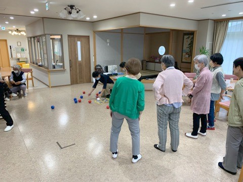 第4回介護予防ボッチャ体験会の様子