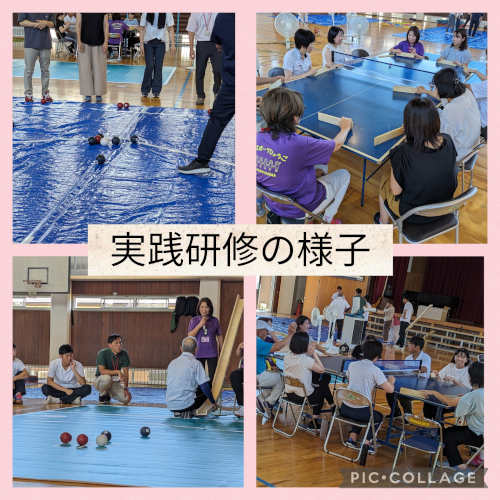 パラスポーツ（ボッチャ、卓球バレー）指導者育成事業の様子