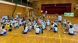 姫路市立水上小学校でパラスポーツフェスティバルの様子
