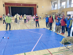 勝原小学校区パラスポーツ体験会の様子