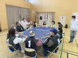 勝原小学校区パラスポーツ体験会の様子