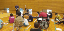 ボッチャで学びと交流の写真