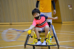 車いすテニス体験交流会の様子