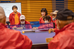 第3回南あわじ市卓球バレー交流大会の様子