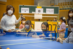 第3回南あわじ市卓球バレー交流大会の様子