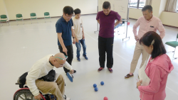 ボッチャ大会に向けた審判講習会
