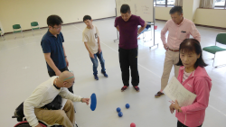 ボッチャ大会に向けた審判講習会