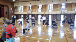 第8回たんばボッチャ交流大会の様子