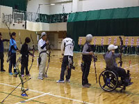 兵庫県障害者スポーツ推進プロジェクト障害者アスリートマルチサポート事業　アーチェリー競技練習会