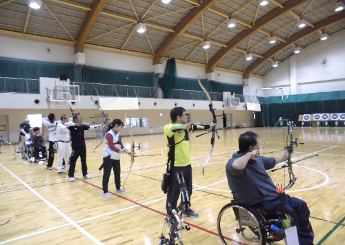 障害者アスリートマルチサポート事業　アーチェリー競技練習会