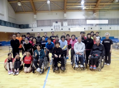 障害者アスリートマルチサポート事業　卓球競技練習会・交流会