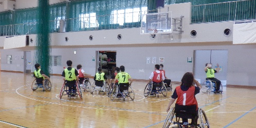一般スポーツ団体との交流事業　車いすバスケットボール競技交流会