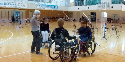 障害者アスリートマルチサポート事業　アーチェリー競技練習会