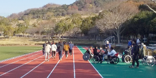 障害者アスリートマルチサポート事業　陸上競技練習会