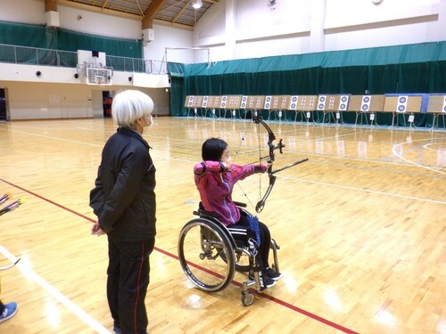 障害者アスリートマルチサポート事業　アーチェリー競技練習会