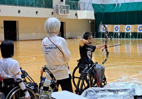 障害者アスリートマルチサポート事業　アーチェリー競技練習会