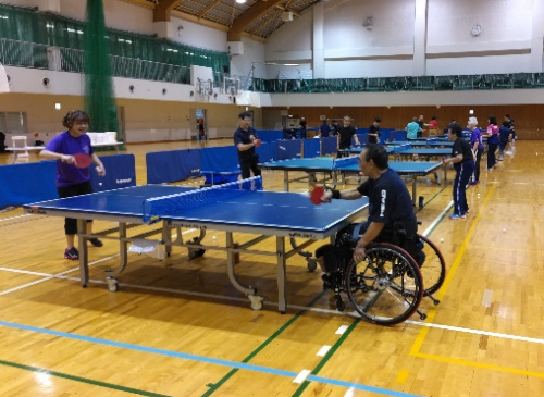 障害者アスリートマルチサポート事業　卓球競技練習会