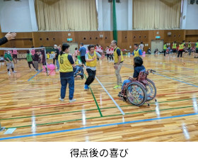 得点後の喜び